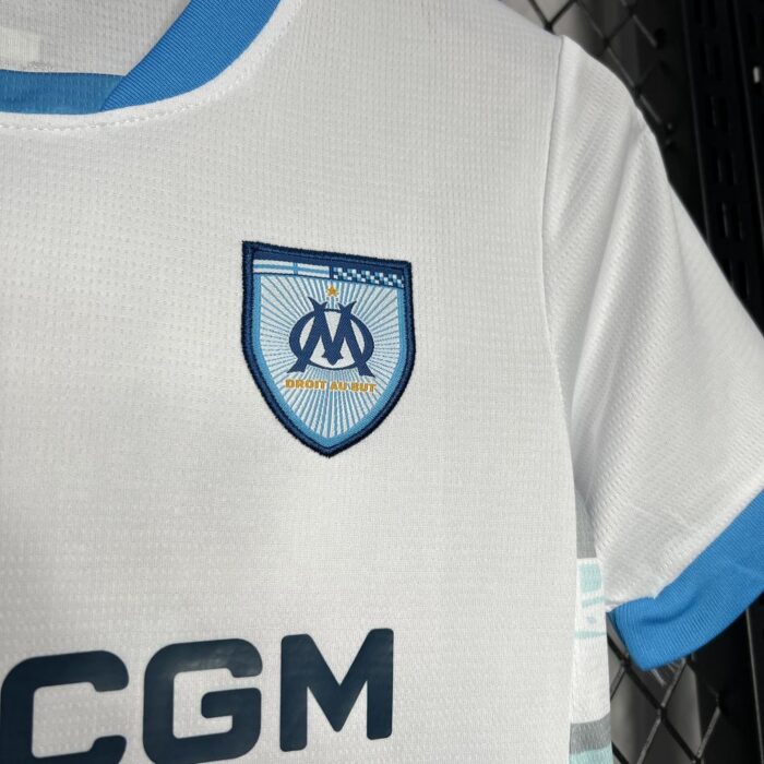 Kids Olympique Marseille 2024/25 Home Kit 4
