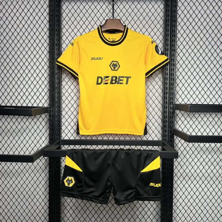 Kids Wolves 2024/25 Home Kit