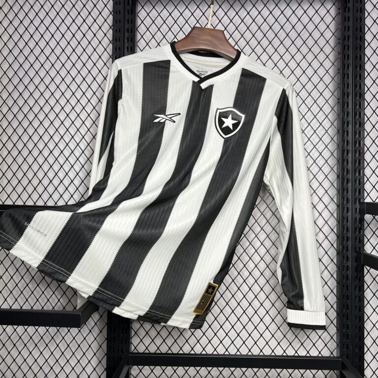 Mens Botafogo 2024/25 Home Long Sleeve Jersey