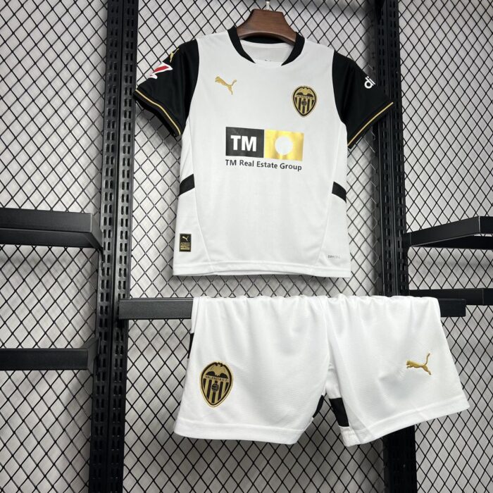 Kids Valencia CF 2024/25 Home Kit 4