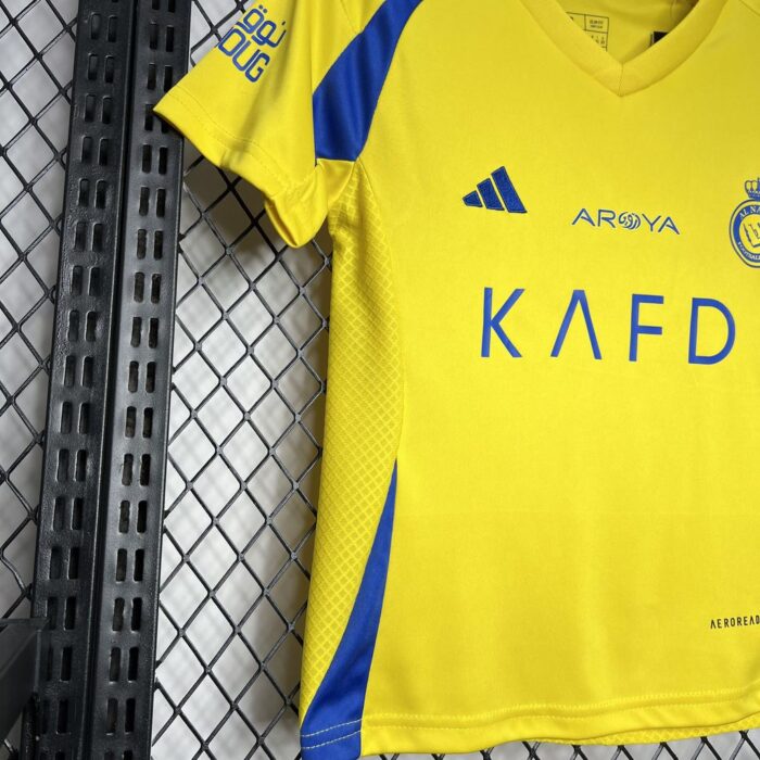 Kids Al-Nassr 2024/25 Home Kit 4