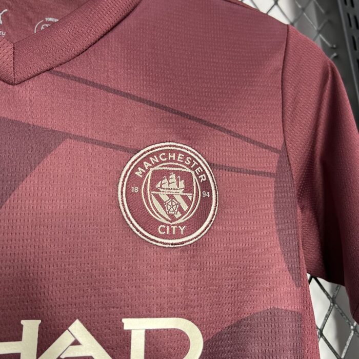 Kids Manchester City 2024/25 Third Kit 4