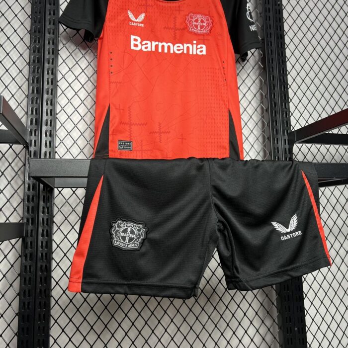 Kids Bayer 04 Leverkusen 2024/25 Home Kit 5