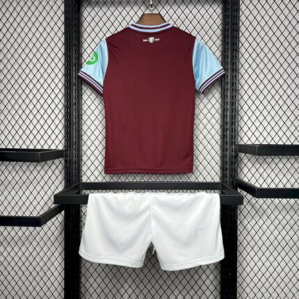 Kids West Ham United 2024/25 Home With Sponsors Kit 1