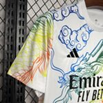 Mens Real Madrid 2024/25 White Cailong Jersey 5