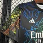 Mens Real Madrid 2024/25 Black Cailong Jersey 6