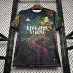Mens Real Madrid 2024/25 Black Cailong Jersey 5
