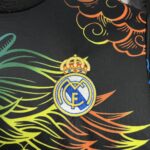 Mens Real Madrid 2024/25 Black Cailong Jersey 4