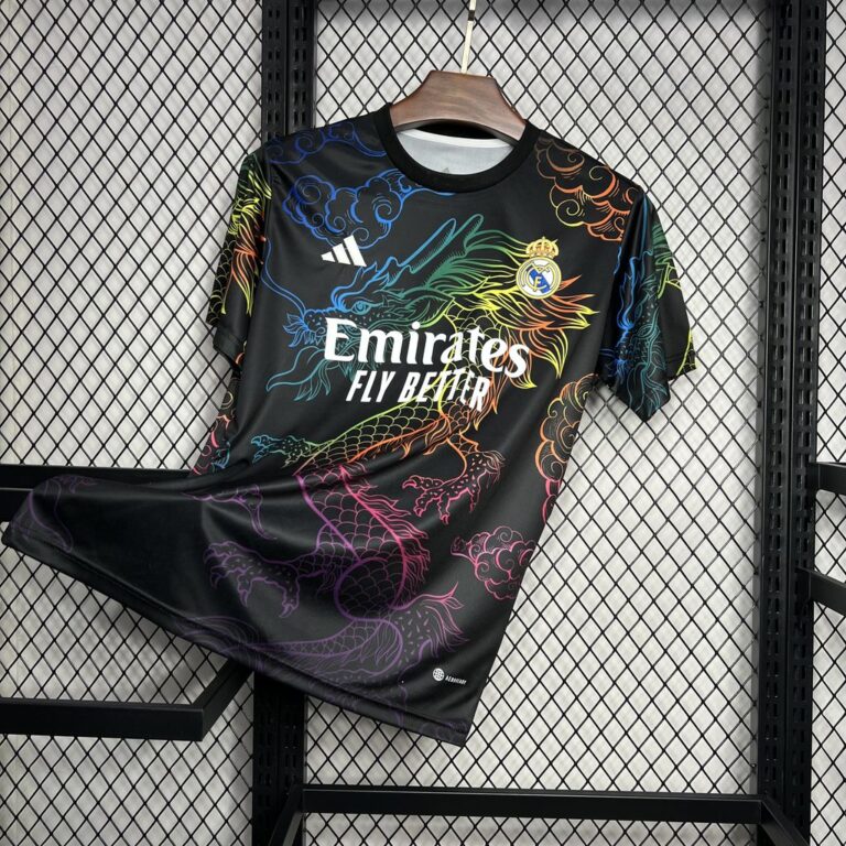 Mens Real Madrid 2024/25 Black Cailong Jersey