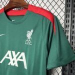 Mens Liverpool 2024/25 Pre-Match dark green Jersey 4