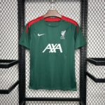 Mens Liverpool 2024/25 Pre-Match dark green Jersey 2