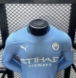 Mens Manchester City 2024/25 Home Long Sleeve Jersey Player Version 2