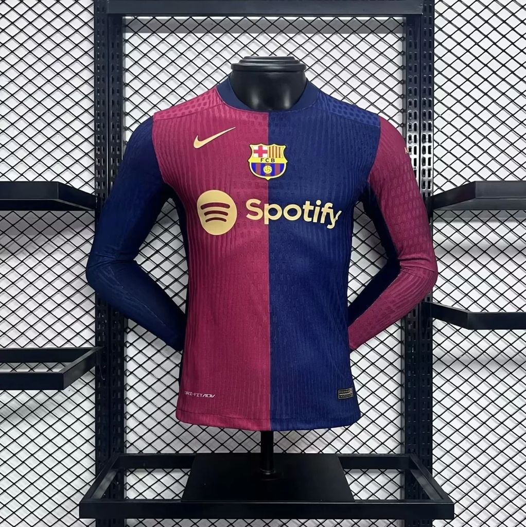 2024071220595566.jpg Mens Barcelona 2024/25 Home Long Sleeve Jersey Player Version