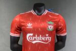 Mens Liverpool 2024/25 Beatles Red Classic Jersey Player Version 3