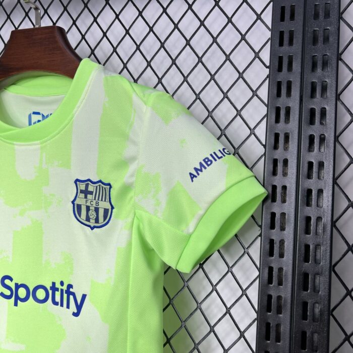 Kids Barcelona 2024/25 Third Kit 4
