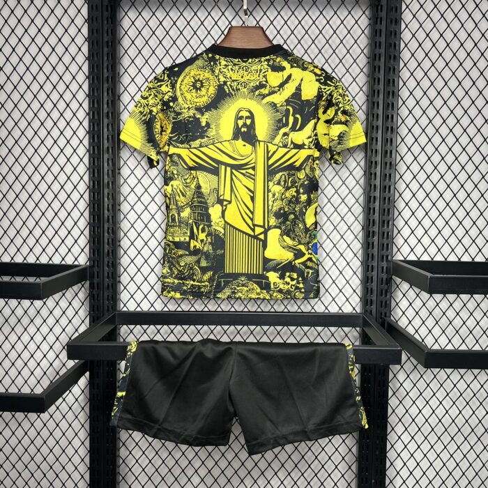 Kids Brazil 2024/25 Yellow Kit 1