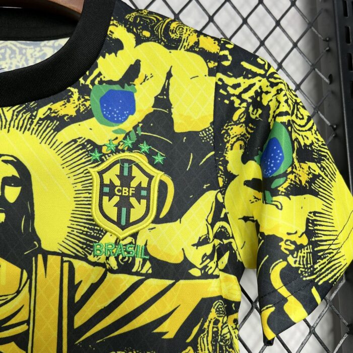 Kids Brazil 2024/25 Yellow Kit 3