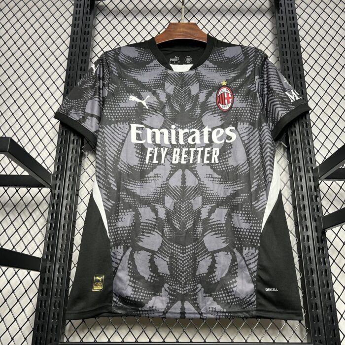 Mens AC Milan 2024/25 Goalkeeper Jersey Black 4