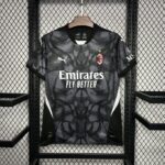 Mens AC Milan 2024/25 Goalkeeper Jersey Black 2