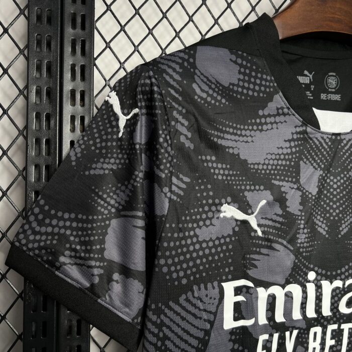 Mens AC Milan 2024/25 Goalkeeper Jersey Black 3