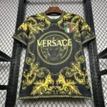 Mens Italy 2022/23 Versace Co-Branded Edition Jersey-Gold 2