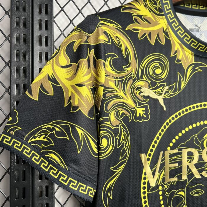 Mens Italy 2022/23 Versace Co-Branded Edition Jersey-Gold 4