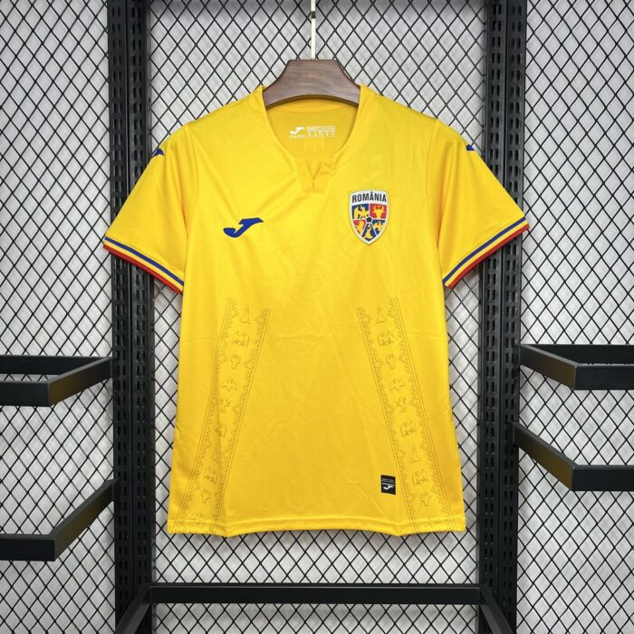 Mens Romania 2024/25 Home Jersey 5
