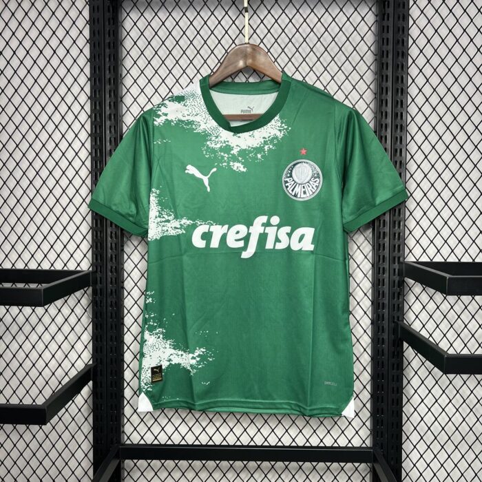 Mens Palmeiras 2024/25 Green and white Jersey 3
