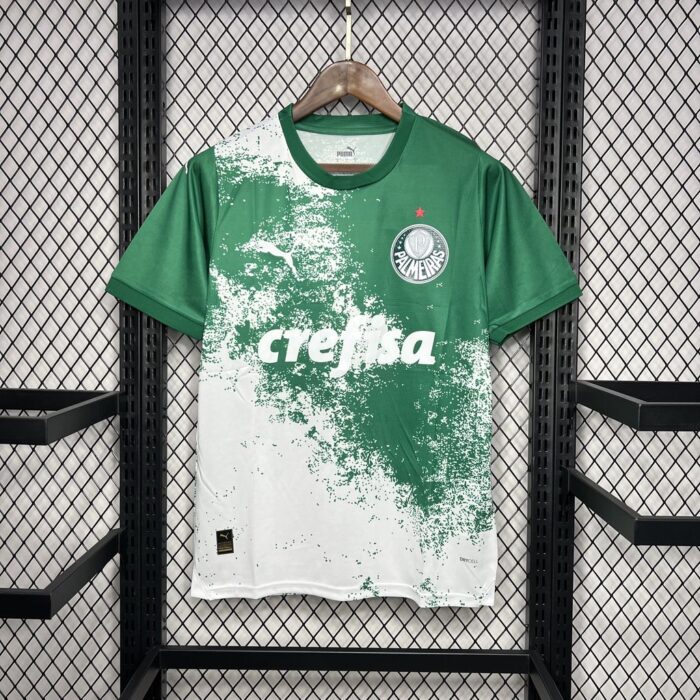 Mens Palmeiras 2024/25 White and green Jersey 2