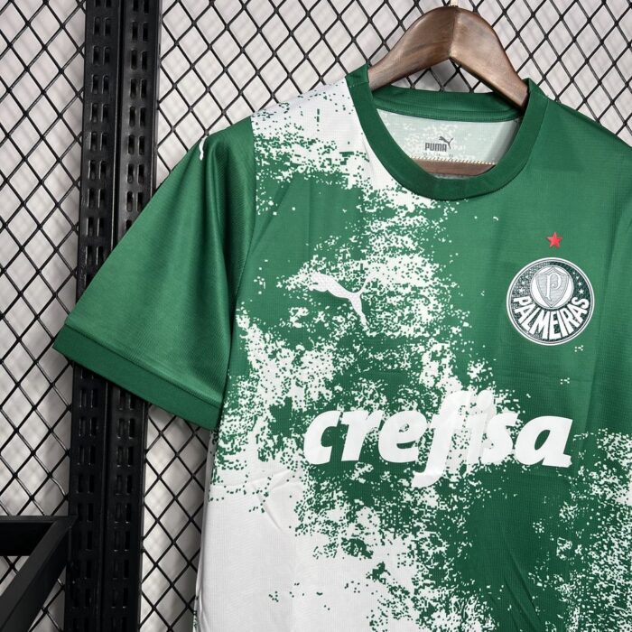 Mens Palmeiras 2024/25 White and green Jersey 5
