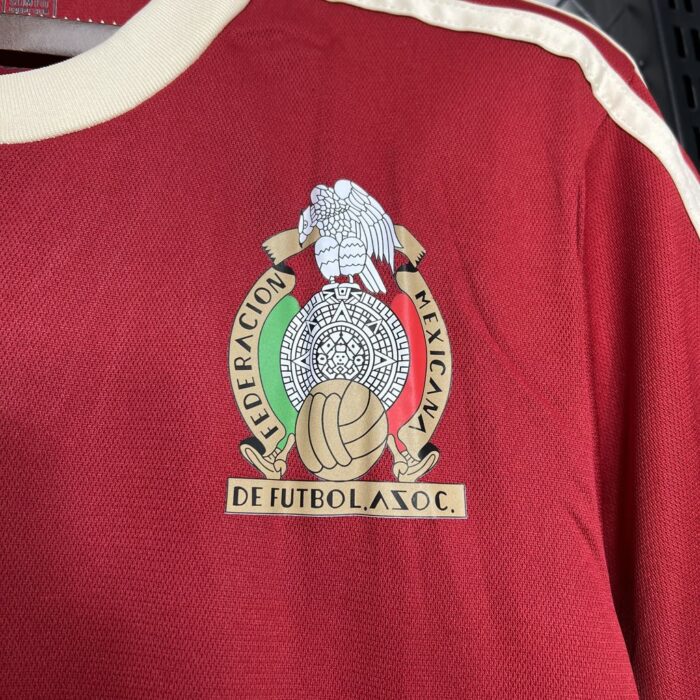 Mens Mexico 2024/25 Claret T-Shirt 3