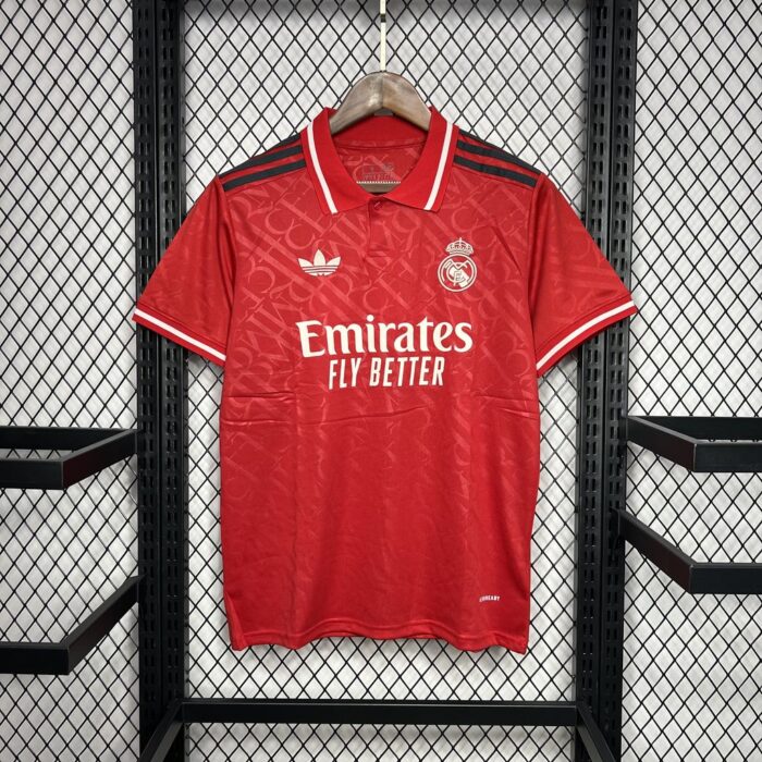 Mens Real Madrid 2024/25 Red Jersey 4