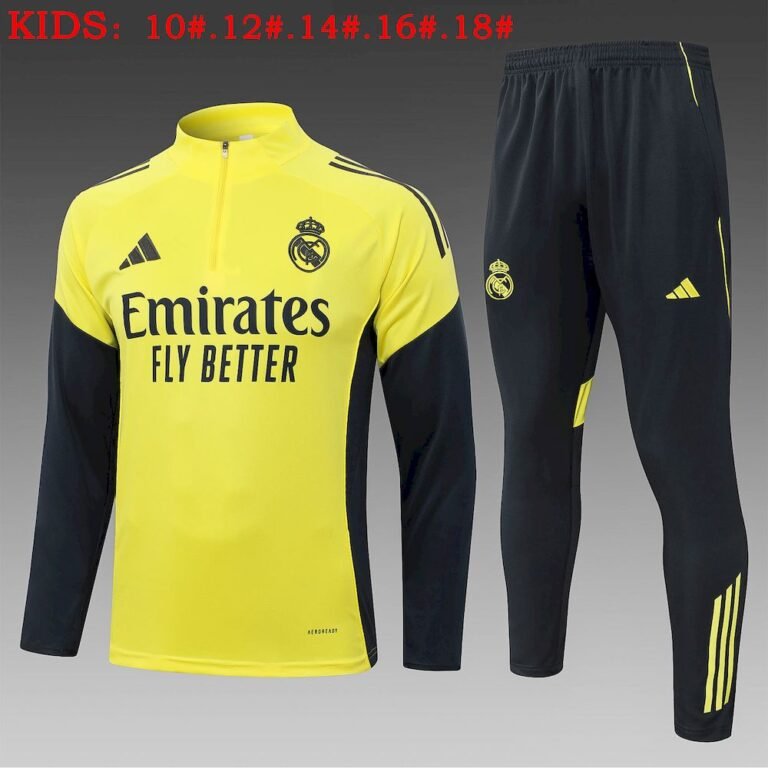 Kids Real Madrid 2025/26 Half-Zip Sweater+Pant 815 7