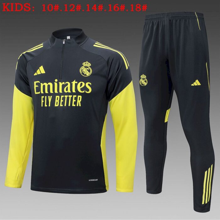 Kids Real Madrid 2025/26 Half-Zip Sweater+Pant 815 7