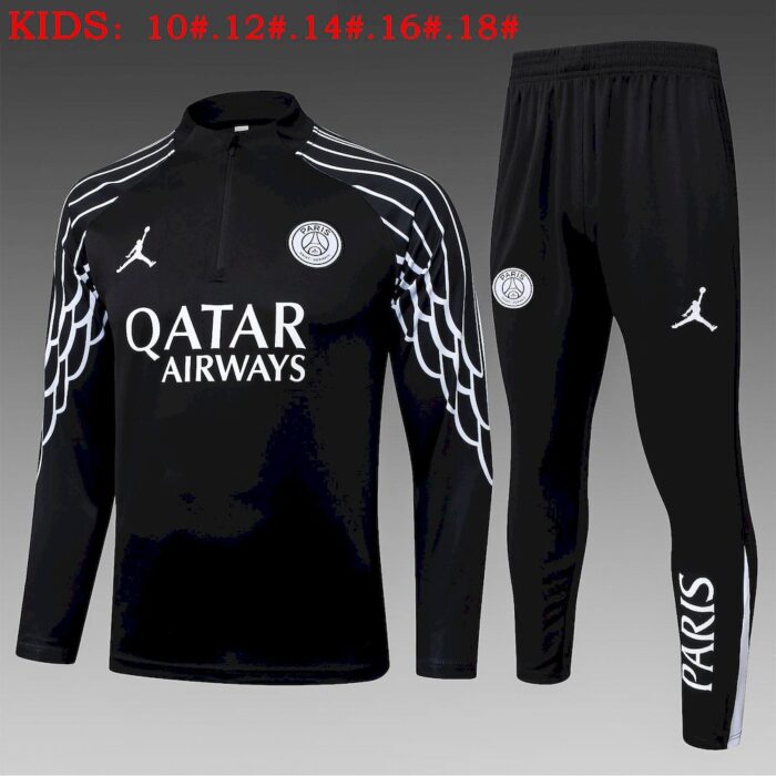 Kids Paris Saint-Germain 2025/26 Half-Zip Sweater+Pant 815 7
