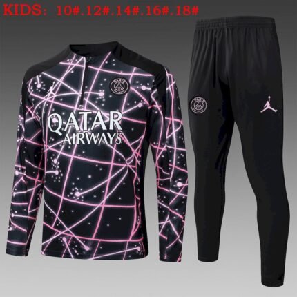 Kids Paris Saint-Germain 2025/26 Half-Zip Sweater+Pant 815 6