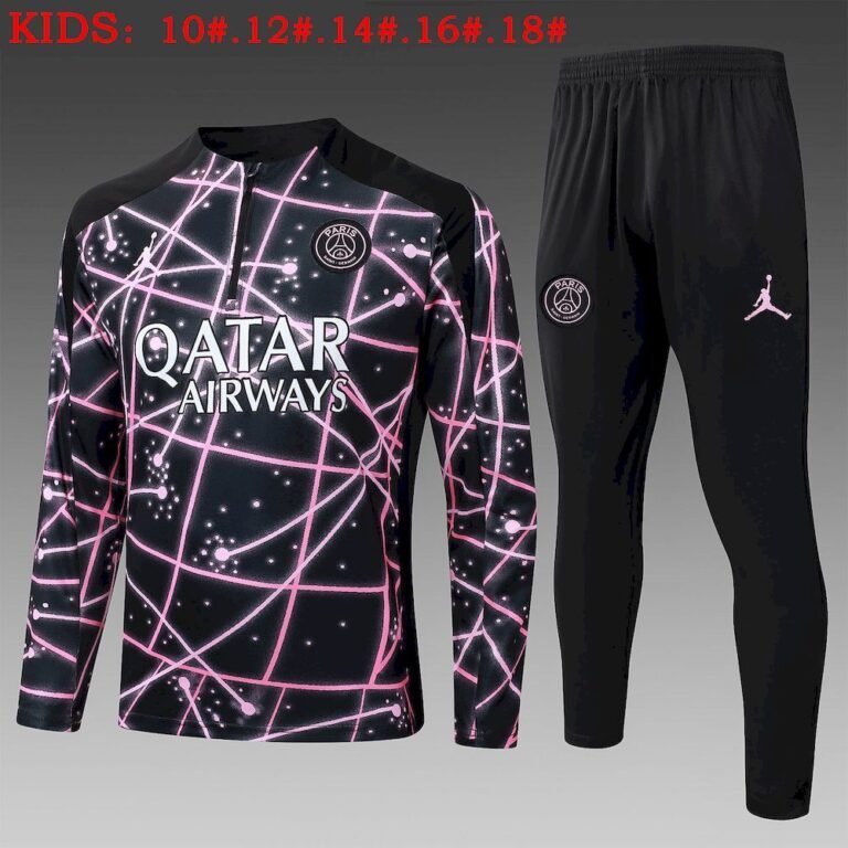 Kids Paris Saint-Germain 2025/26 Half-Zip Sweater+Pant 815 6