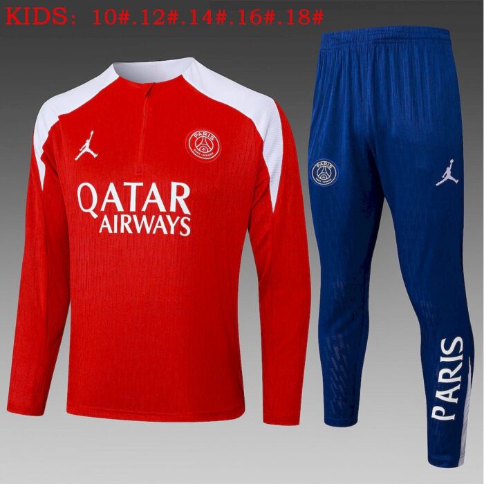 Kids Paris Saint-Germain 2025/26 Half-Zip Sweater+Pant 815 7