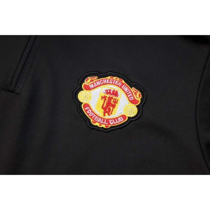 Kids Manchester United 2025/26 Half-Zip Sweater+Pant 815 4
