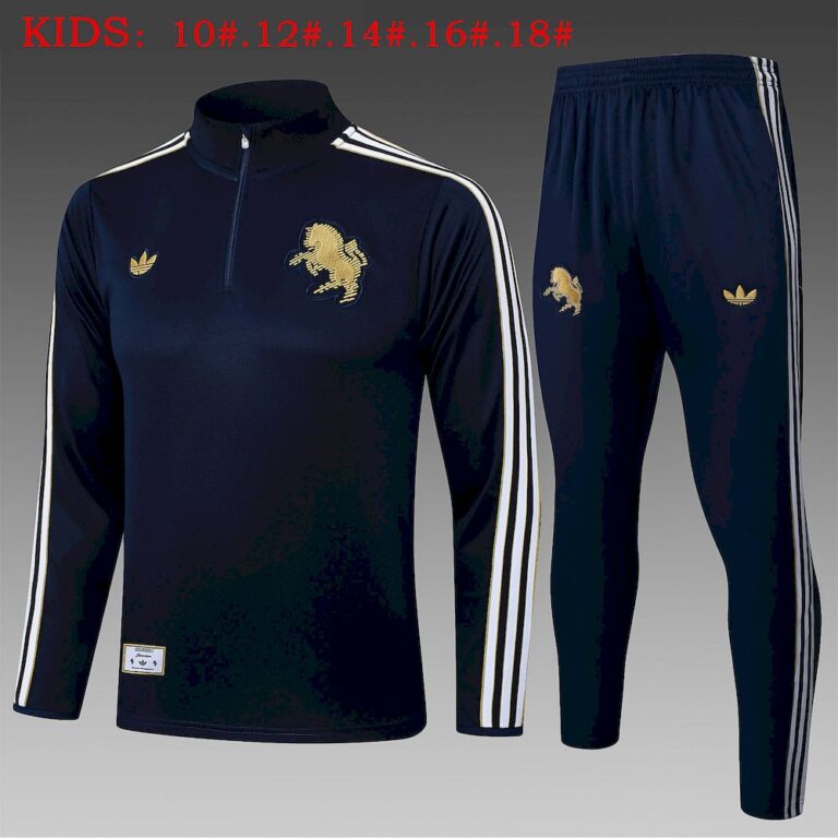 Kids Juventus 2025/26 Half-Zip Sweater+Pant 815 6
