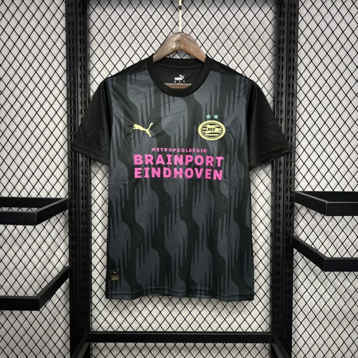 Mens PSV Eindhoven 2024/25 Pre-Match black Jersey 5