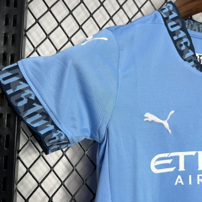 Kids Manchester City 2024/25 Home Kit 4