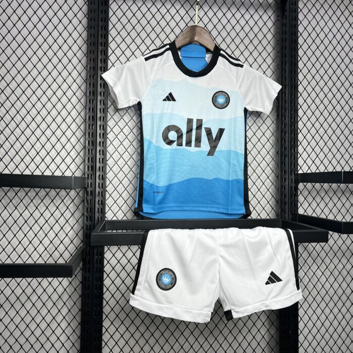 Kids Charlotte FC 2024/25 Home Kit 2