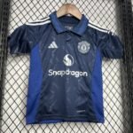 Kids Manchester United 2024/25 Away Kit 4