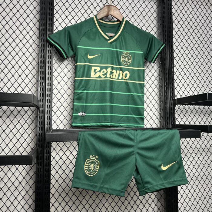 Kids Sporting CP 2024/25 Away Kit 2