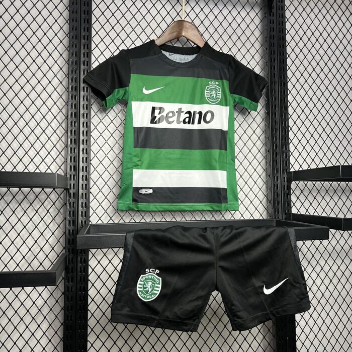 Kids Sporting CP 2024/25 Home Kit 2
