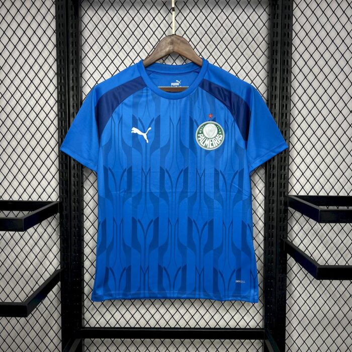 Mens Palmeiras 2024/25 Blue Pre-Match Jersey 6