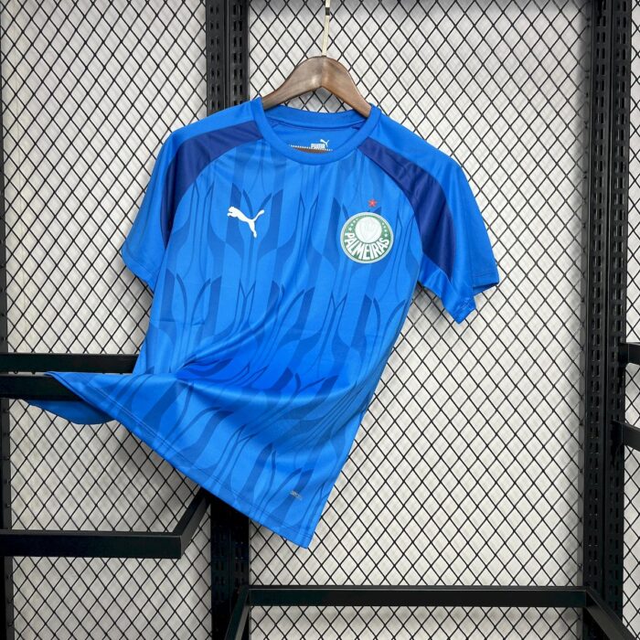 Mens Palmeiras 2024/25 Blue Pre-Match Jersey 2
