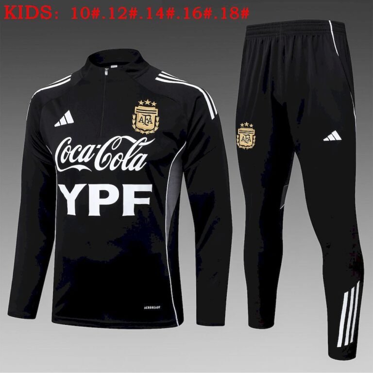 Kids Argentina 2025/26 Half-Zip Sweater+Pant 815 1