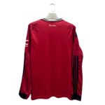Mens Manchester United 2025/26 Home Long Sleeve Jersey 3